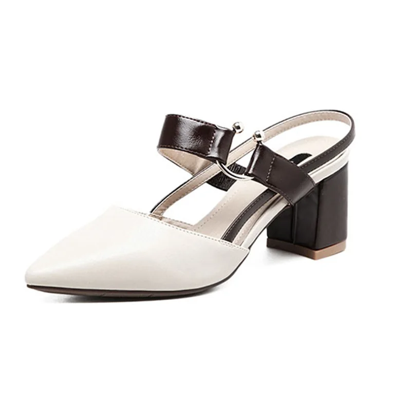 

Women's Sandals Pointed Toe Square Heel Elegant Faddish Shoes