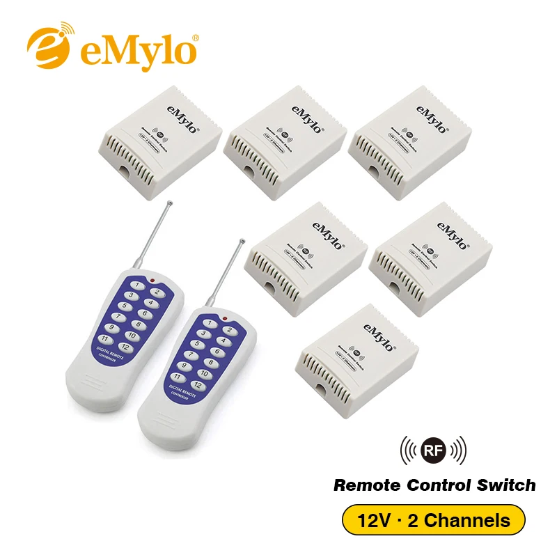 EMylo DC 12 В RF обучающий смарт переключатель беспроводной пульт дистанционного