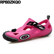 Повседневная спорт ластик воды водонепроницаемый Мужские сандалии летние наружные люди дизайнер желе мягкий обувь кроссовки мода пляж
