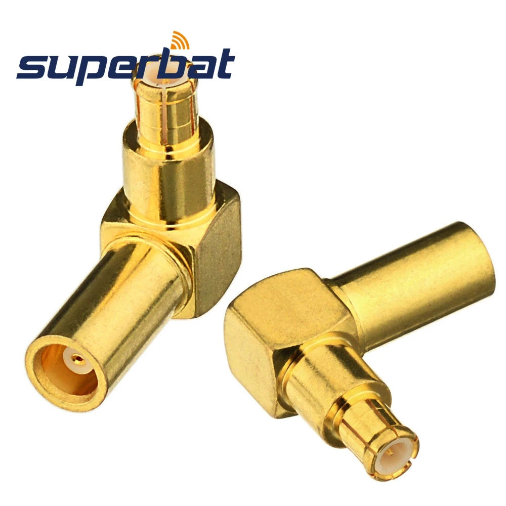 Superbat MCX Jack to Plug Adapter Right Angle RF Coaxial Connector | Мобильные телефоны и аксессуары