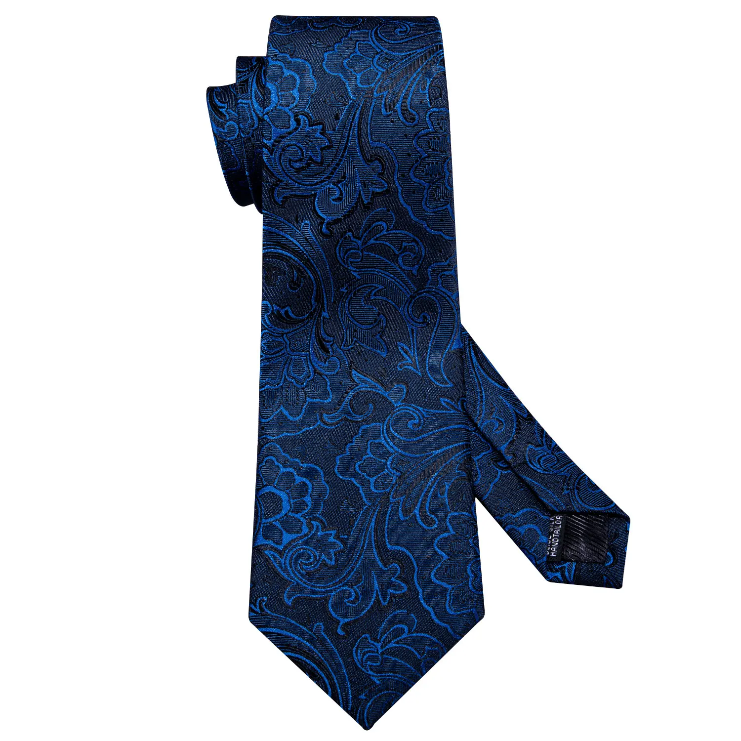 Мужской свадебный галстук синий Цветочный шелковый галстук носовой платок Набор Барри. Ван 8,5 см модные дизайнерские галстуки для мужчин вечерние прямые поставки FA-5143