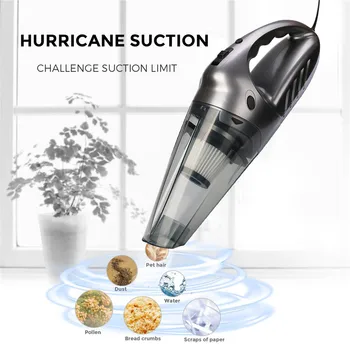

Car-styling rundong Vacuum Cleaner 12V Hand Vacuum Cleaner,75dB Silent Pet Hair Vacuum for Home & Car Cleaning td0118 dropship