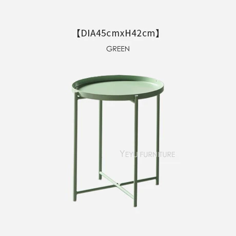 Современный Красивый дизайн в стиле лофт модный металлический стальной поднос столик популярный Лофт чайный столик, гостиная угловая сторона журнальный столик - Цвет: Small Green