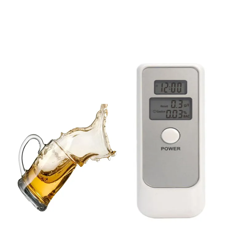 

Portable Digital Alcohol Breath Tester Professional Semiconductor Alcohol Tester Blows Quick Response Measuring Detection Meter