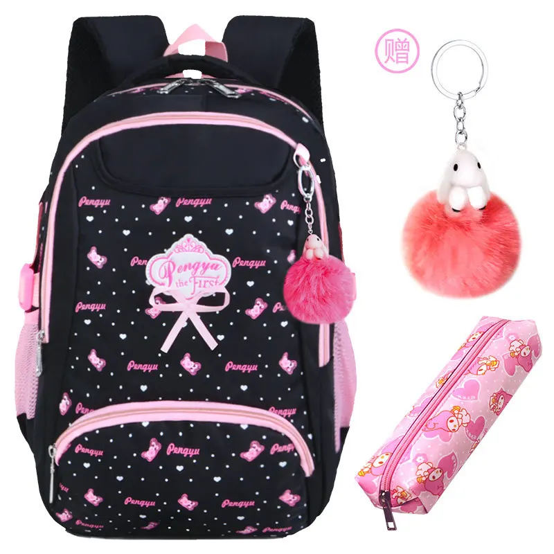 Детская школьная сумка для девочек, детский Ранец, рюкзак для начальной школы, ортопедический рюкзак принцессы, школьный рюкзак для детей, Mochila Infantil - Цвет: 24