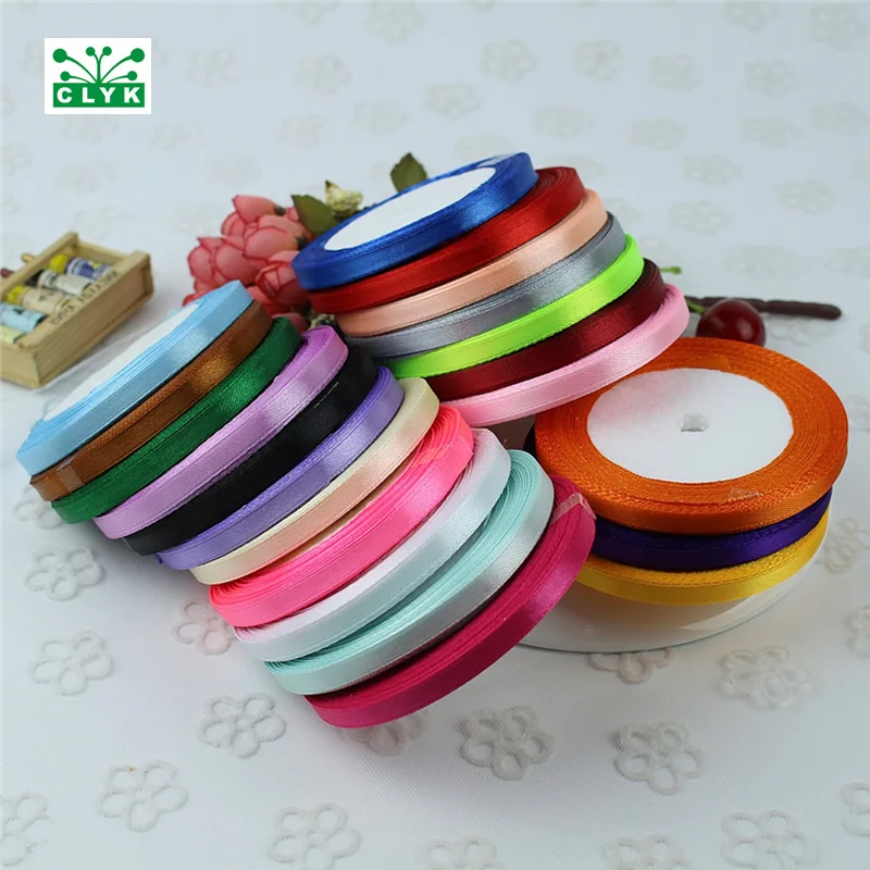 

Satin Ribbon Wedding Decorative Gift Packing Christmas DIY Handmade Materials Wrap Accessories 6mm / 22meter