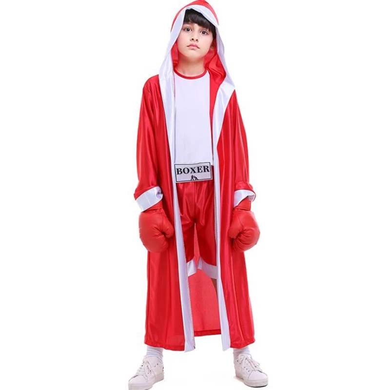 

New Arrival Boys Boxer Costume Halloween Kids Sport Cosplay Clothing