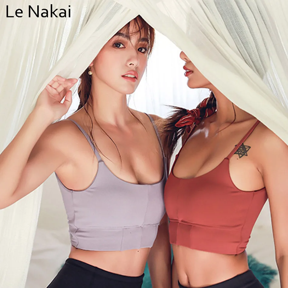 Thin Strap sports Bra for Women workout open back strappy gym bra