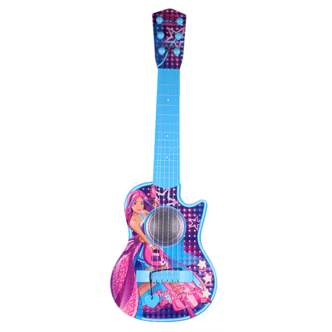 

Surwish Children Dual Purpose Guitar Early Educational Musical Instruments Toys with Music Lighting