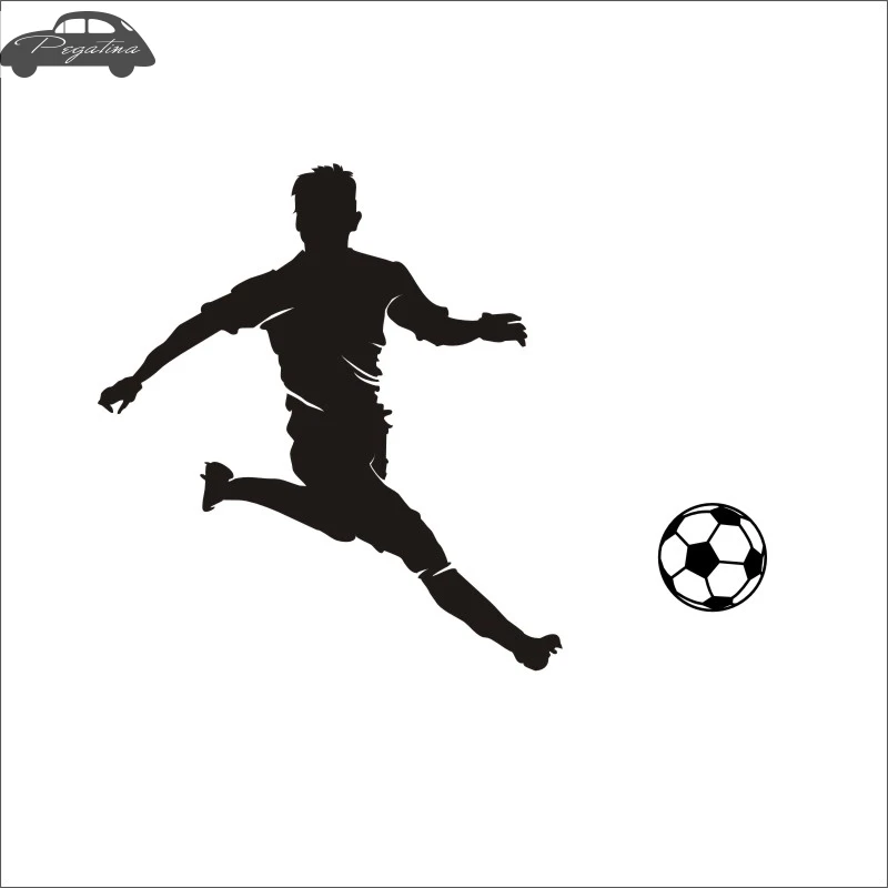 Football Player Sticker Sports Soccer Car Decal Helmets Kids Room Name Posters Vinyl Wall Decals Football Sticker