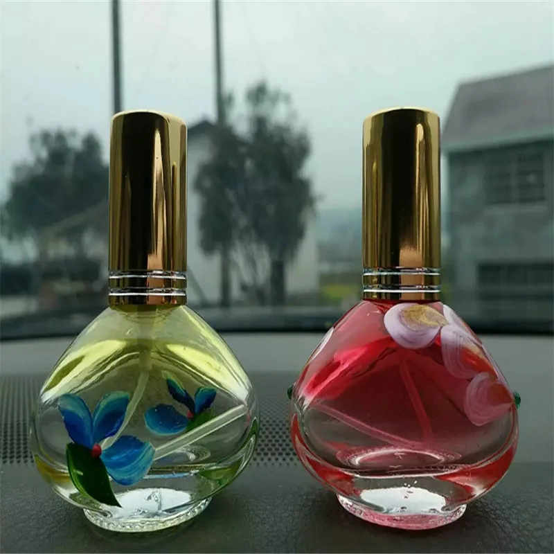 New Hand Painting Portable Essentail Oil Roll on Bottle Perfume Atomizer Hang Fragrance Decor Favor 10pcs/lot P075 | Красота и