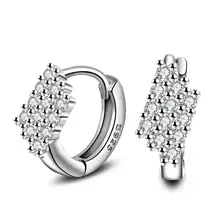 Модные бутик циркониевые серьги-гвоздики для женщин серьги из стерлингового серебра 925 пробы ювелирные изделия сережки Brincos Brinco Oorbellen F273