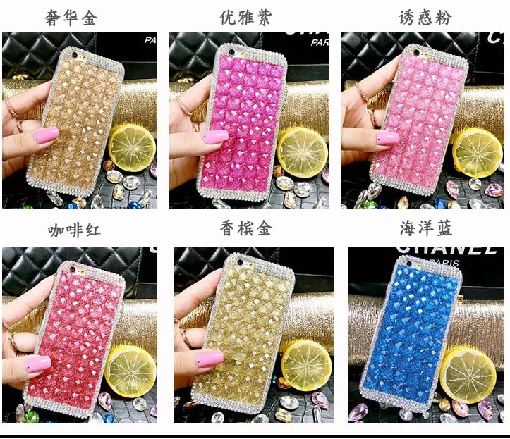 Оптовая цена завода новый роскошный bling телефон bagfor huawei p8 макс case cover для apple diy
