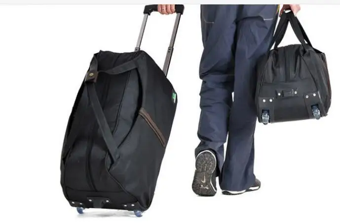 Brand Cabin Luggage Bag Rolling Suitcase Trolley Travel Bag On Wheels For Women Men Travel Duffle Oxford Wheeled Travel Bag