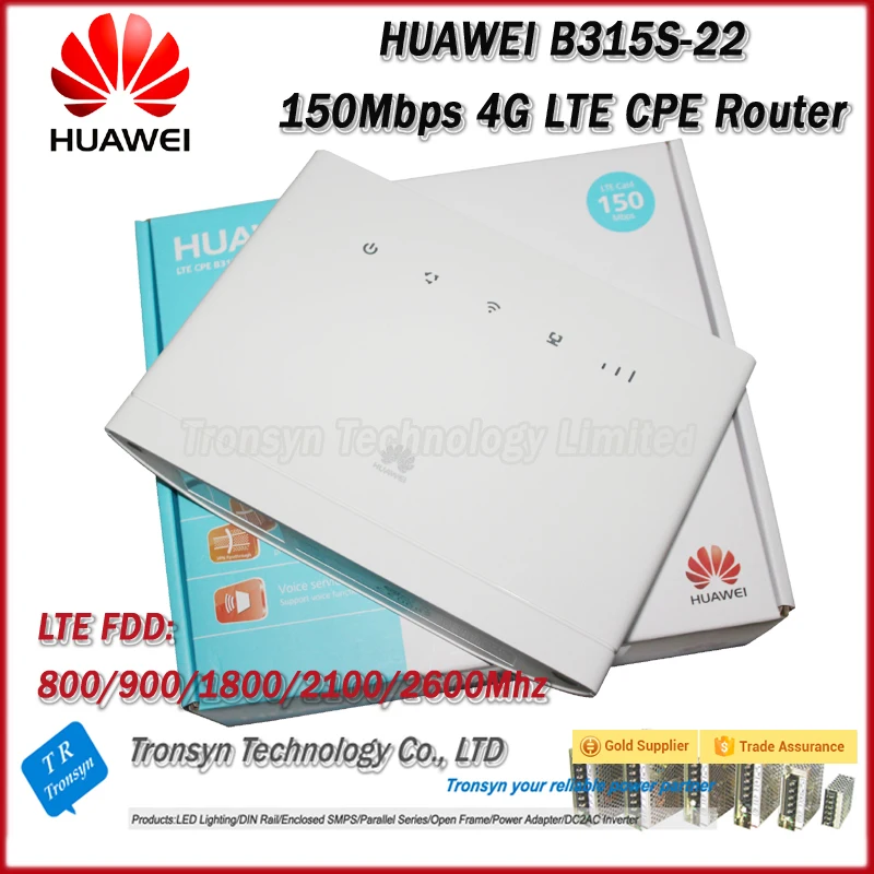 Оригинальный разблокированный роутер HUAWEI B315 150 Мбит/с 4G LTE со слотом для Sim карты и