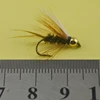 MNFT 10PCS 10# Brass Golden head Trout Grayling Fishing Flies Wet Fly Bead Head Prince Nymph ► Photo 3/4