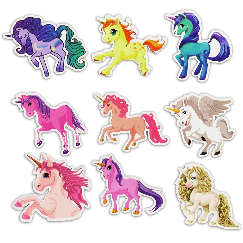 30 Pcs Colorful Cute Unicorn Stickers for Laptop Car Styling Phone Luggage Bike | eBay