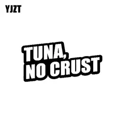 YJZT 14 см * 6,3 см творческий тунца нет коры виниловая наклейка высококачественный автомобиль Стикеры черный/серебристый C11-0488