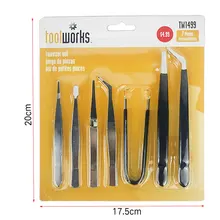 6 шт. антистатические ЭСР пинцеты из нержавеющей стали электроники точность ювелирных изделий Ремонт мобильных телефонов промышленные антистатические пинцеты