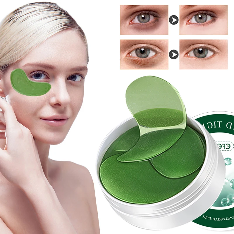 

60pcs Eye Mask Seaweed Collagen Gel Eye Patches Under the Eye Bags Dark Circles Removal Moisturizing Eyes Pads Masks Skin Care