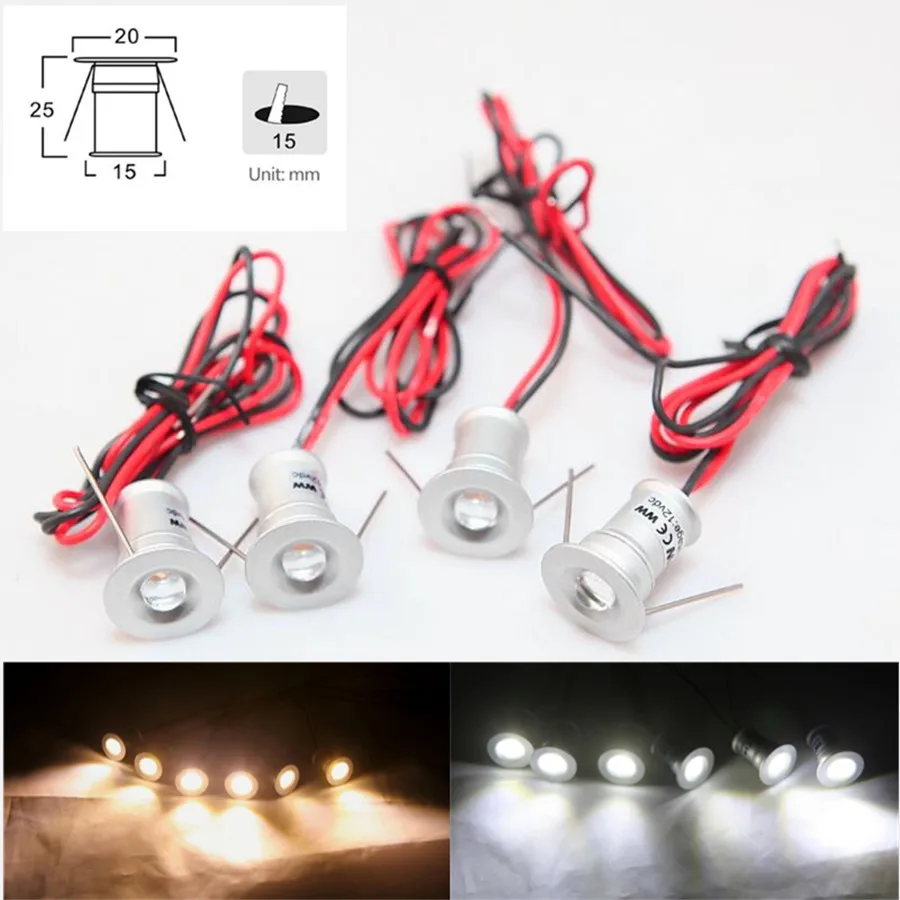 светильник светодиодный usb 8led. светодиоды на батарейках. точечный прожектор ip68. светильник точечный мини 1вт led. Set6.