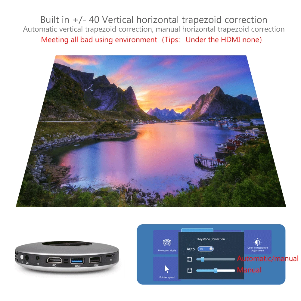 ThundeaL DLP العارض T18 ماكس WiFi الروبوت 7.1 بيكو جيب HDMI دعم 4 K 1080 P 16G 32G مصغرة LED Proyector 3D T18MAX متعاطي المخدرات ThundeaL DLP العارض T18 ماكس WiFi الروبوت 7.1 بيكو جيب HDMI دعم 4 K 1080 P 16G 32G مصغرة LED Proyector 3D T18MAX متعاطي المخدرات