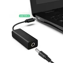 65 Вт мини Питание DC адаптер зарядное устройство разъем usb Тип C конвертер для lenovo Hp Asus ноутбук ПК компьютер аксессуары