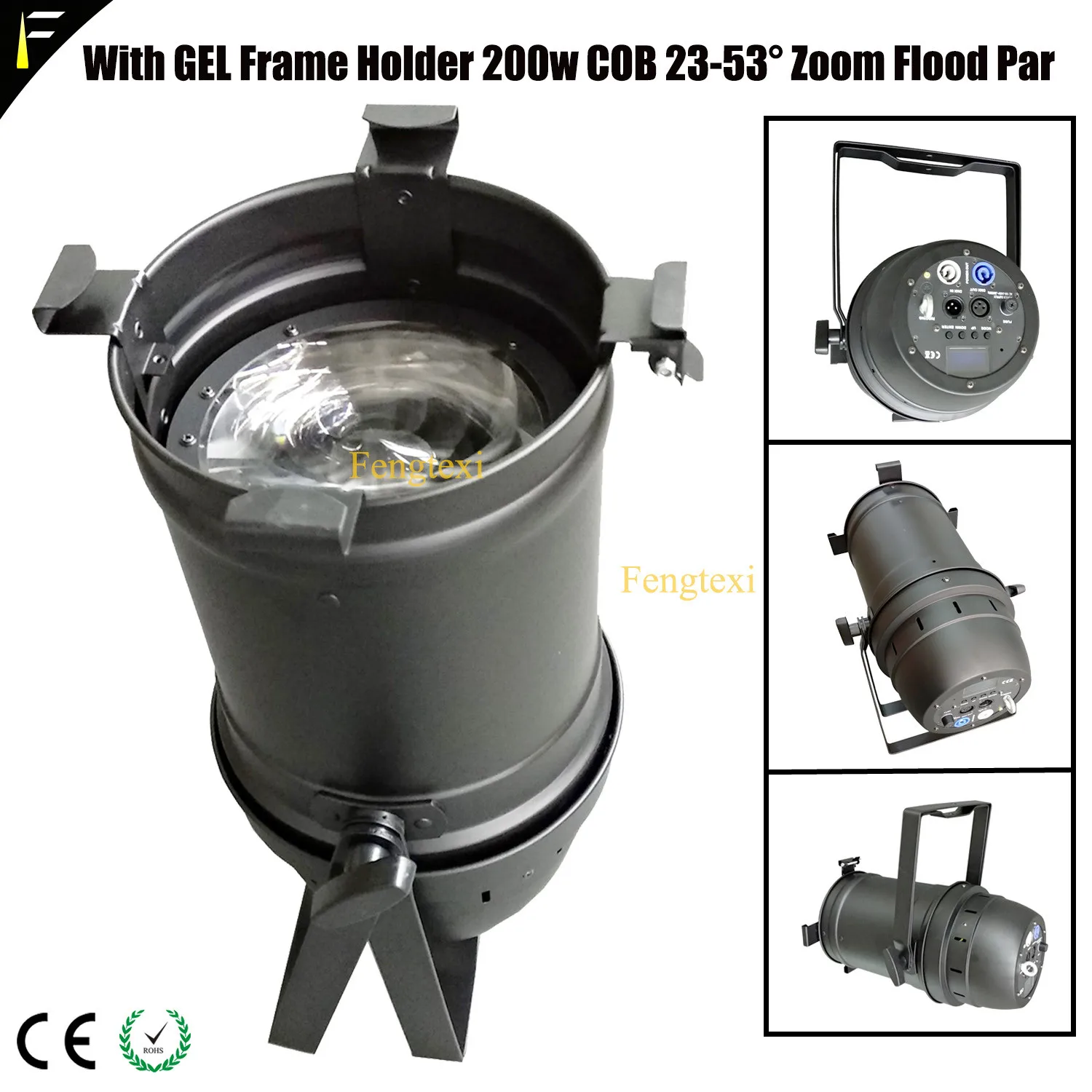 Suave e Quente e frio Ideal para Salas de Estúdio Estúdio de Igrejas Luz de Preenchimento Luz do Ponto Pro 6 e 7dmx Modos Zoom Par Levou 200 Watt Par Pode White Flood de Igrejas