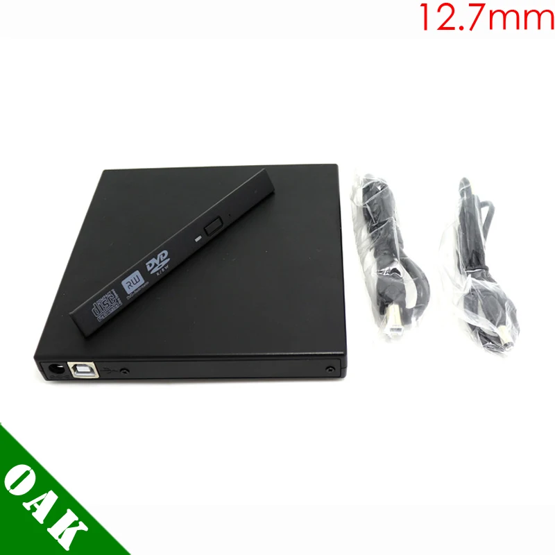 12.7mm External USB DVD RW Enclosure Case for Optical Drive High