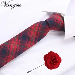 Горячее предложение 2018 г. Модные мужские брендовые Узкие хлопковые дизайнерские Галстуки pin комплект Для мужчин галстуки галстук для Для