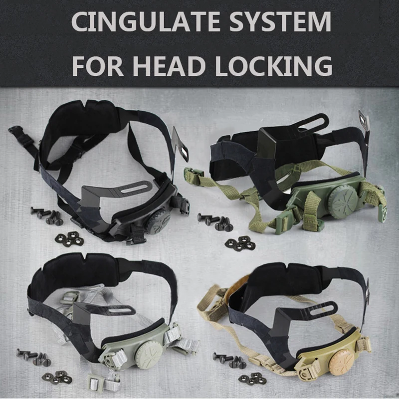 Тактическая система шлема внутренняя подвеска Быстрый регулируемый ремень для страйкбола пейнтбола охотничий альпинистский шлем аксессуары