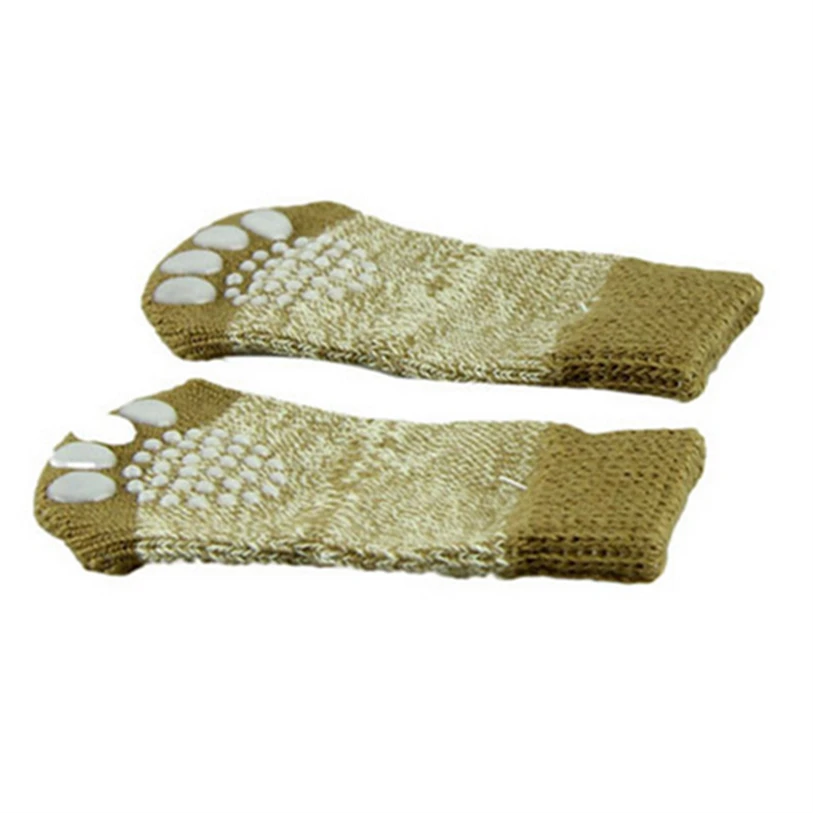 Cartoon Puppy Dogs Pet Anti Slip Skid Bottom Sock 4PcsSet Cute Warm Puppy Dog Funny Knits Socks for Dogs Pet Decorations 40JA4 (7)