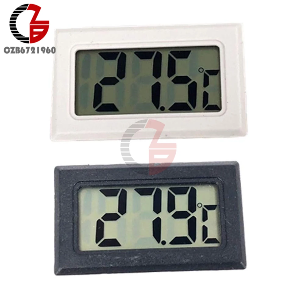 

Mini Embedded LED Digital Thermometer Incubator Fridge Car Temperature Meter Monitor Detector Aquarium Heating Cooling Tester