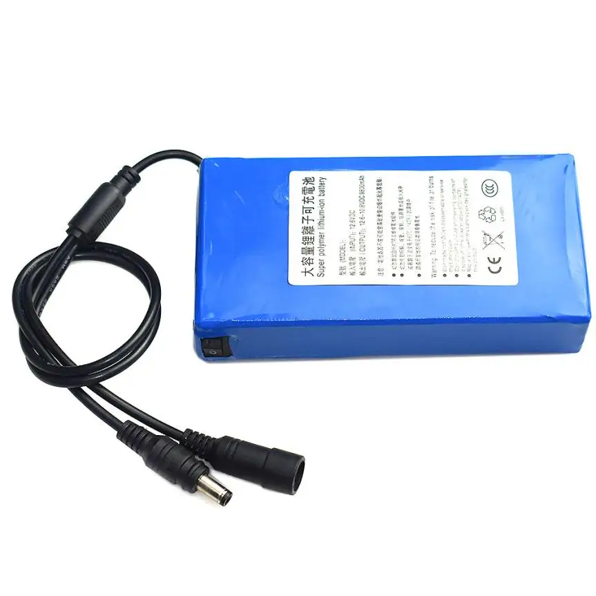 

DC 12V 6800-18000mAh Super Rechargeable Li-ion Lithium Battery Pack +EU Plug 2sw0816