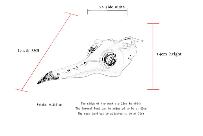Стимпанк новое обновление искусственная кожа чума доктор маски косплей белый и черный птица длинный клюв маски Хэллоуин карнавальные костюмы