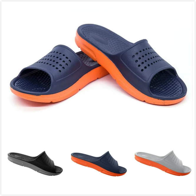 2019 Летние повседневные Модные мужские шлепанцы пляжные тапочки на плоской