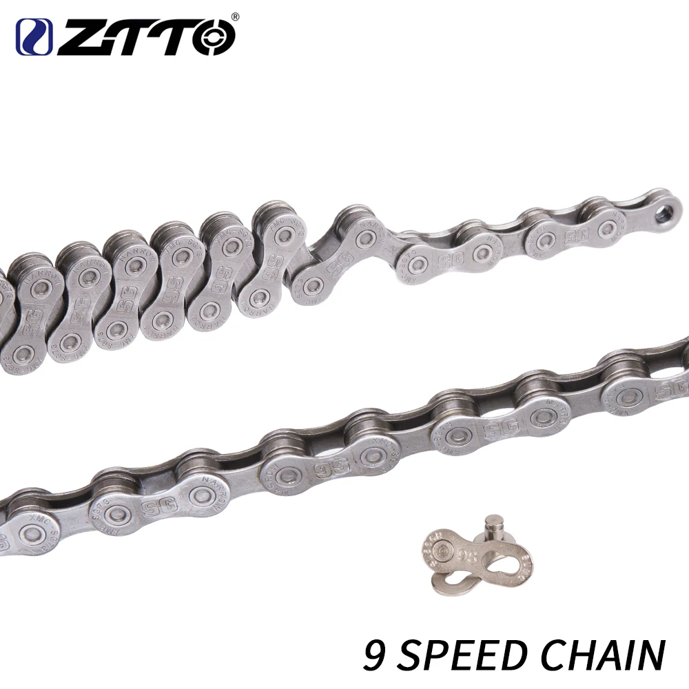 ZTTO MTB الطريق دراجة 9 S سرعة سلسلة 116 الروابط إطارات دراجة تسلق الجبال خفيفة الوزن ل دراجة هوائية جبلية مع ماجيك الحلقة المفقودة دراجة أجزاء ZTTO MTB الطريق دراجة 9 S سرعة سلسلة 116 الروابط إطارات دراجة تسلق الجبال خفيفة الوزن ل دراجة هوائية جبلية مع ماجيك الحلقة المفقودة دراجة أجزاء