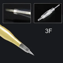 Иглы для татуировки глаз Красота татуировки макияж микроблейдинг иглы 3F для свободы татуировки машина ручка 20шт