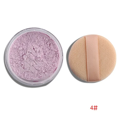 NOVO New 4 цвета рассыпчатая пудра прозрачный макияж финишная пудра Водонепроницаемая косметика для лица отделка Установка с слоеным - Цвет: 04 Purple