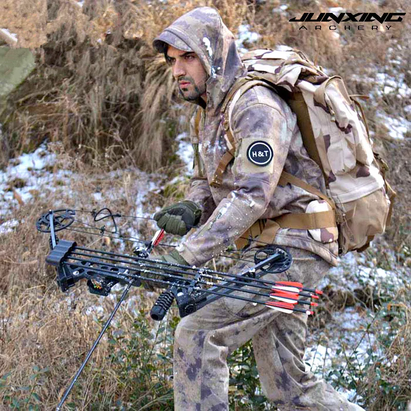 Adequado para ao ar Tiro com Arco com Arco Junxing Liga Polia Composto Arco 20-70 Libras Livre Caça Terno Moderno M-120 4 Esporte e Lazer
