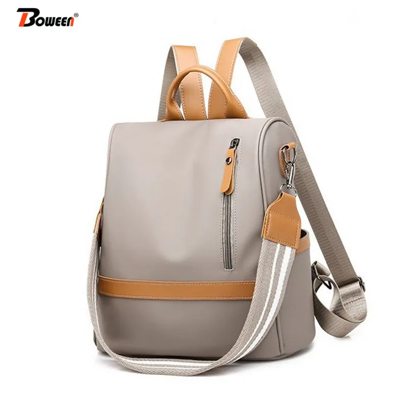 

Oxford school Backpack women student school bags for teenage girls 2019 quality college bookbag Back pack female gray black new