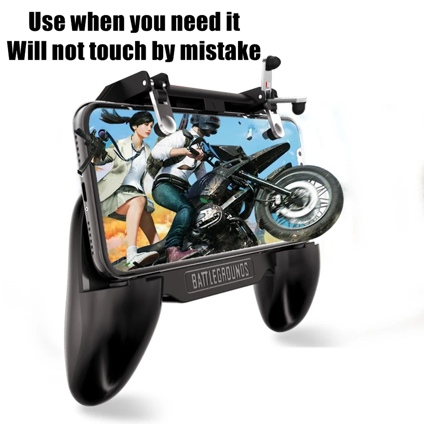  Gamepad Pubg Controller Pubg Mobile Trigger L1R1 Shooter Joystick Game Phone Holder Cooler Fan with