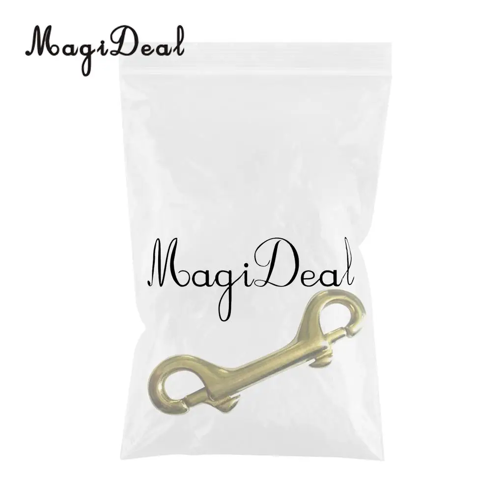 MagiDeal Solid Brass Double Ended Bolt Snap Hook Key Holder Key Chain 3-1/2'