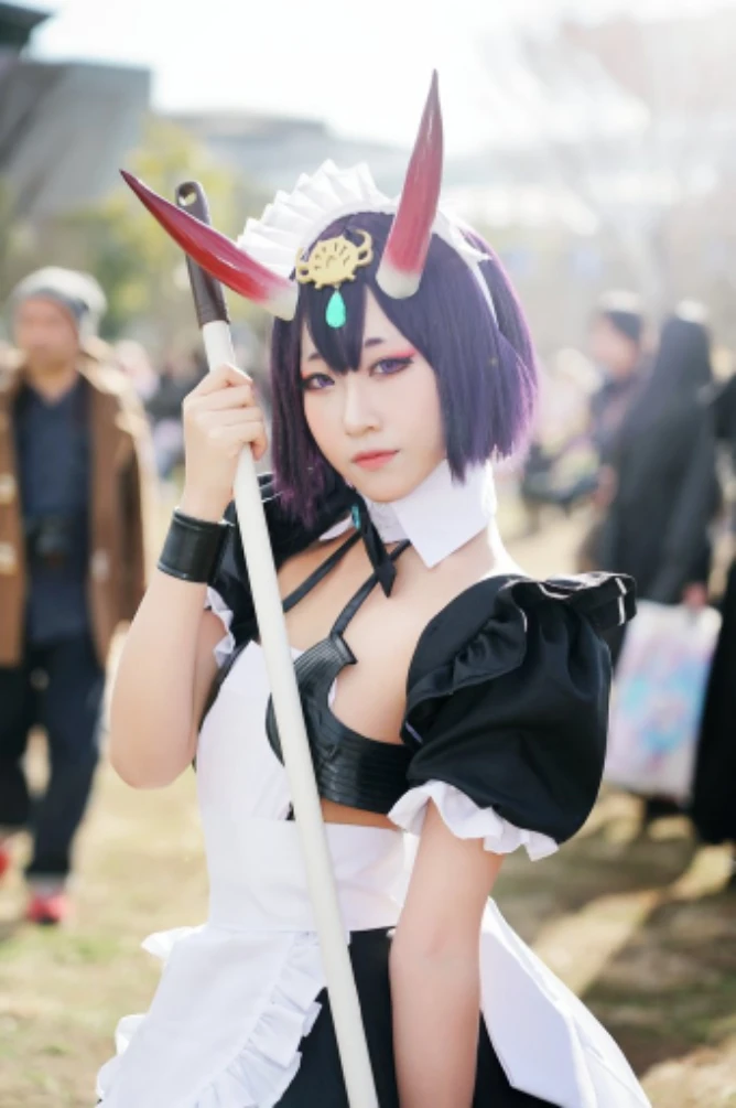 Shuten Doji Fate/Grand Order Косплей Костюм FGO Shuten Doji платье горничной размер на заказ/Сделано