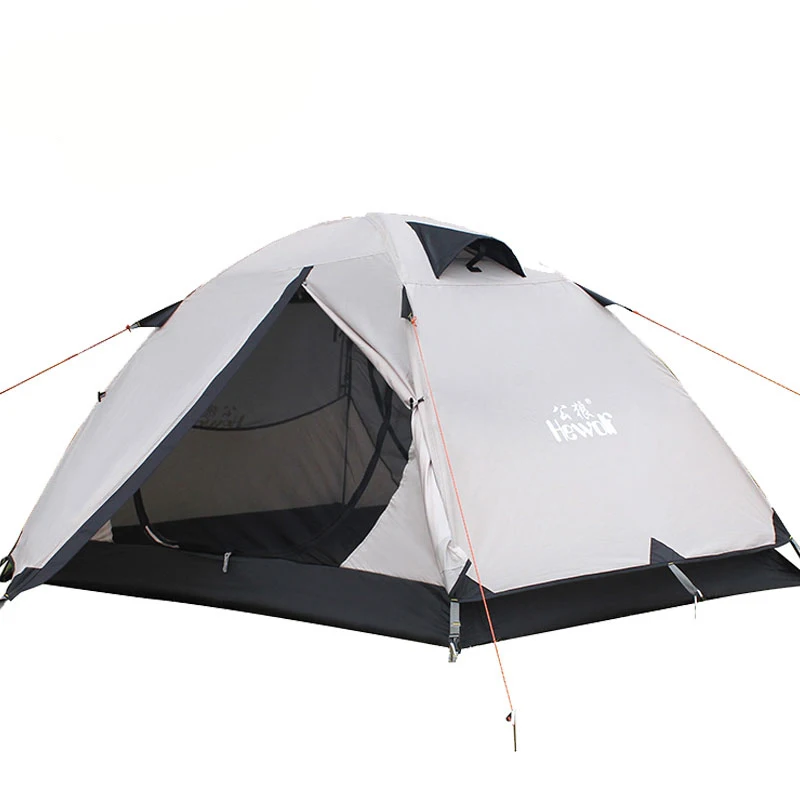 4 Colors Hewolf Brand RainProof 2 Person Double Layer Aluminum Family Tents Travel Sunscreen Quality Outdoor Picnic Camping Tent 4 Colors Hewolf Brand RainProof 2 Person Double Layer Aluminum Family Tents Travel Sunscreen Quality Outdoor Picnic Camping Tent
