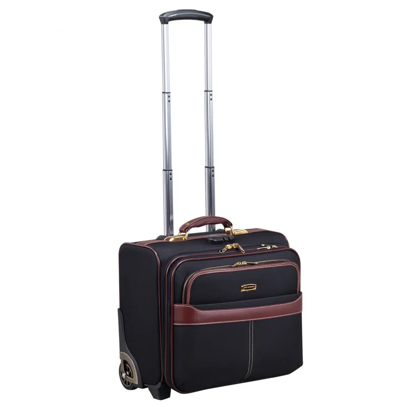 High quality male commercial wheel luggage one way travel bag suitcase