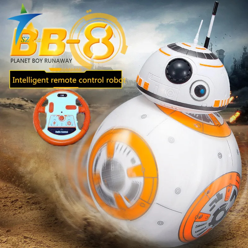 Star Wars 7 PVC RC BB 8 Robot Star Wars 2.4G remote control BB8 robot intelligent small ball