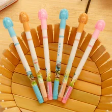 12 шт./лот милые ручки полная игла нейтральный гелевые ручки 0,5 мм черные чернила собака гель написание ручка для школы офиса канцелярские