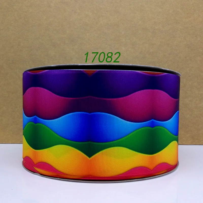 50 ярдов Ананасовый напечатанный grosgrain ленты 17085 - Цвет: 17082