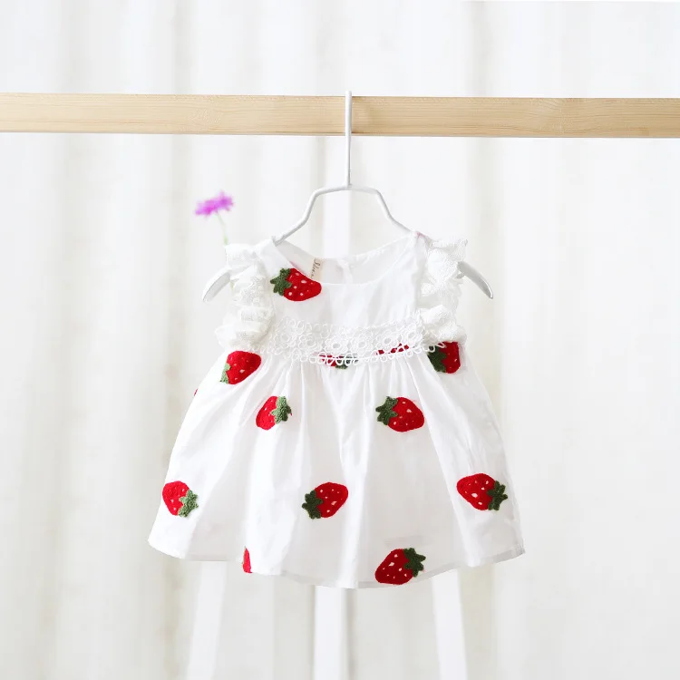 

new 2016 Summer wholesale Girls princess dress of baby girls embroidered children clothes baby girl for newborn dress